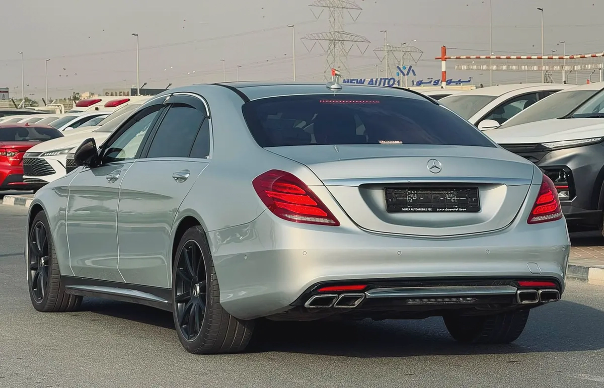 MERCEDES BENZ S63 ///AMG - 2014 - SILVER WITH BEIGE - SUPER CLEAN CAR FRESH JAPAN IMPORT-4-4