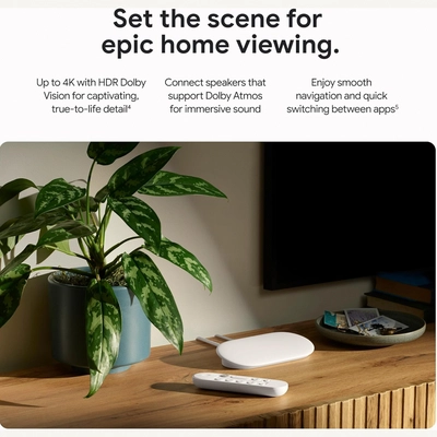 Google TV Streamer 4K - Fast Streaming Entertainment With Voice Search Remote-5