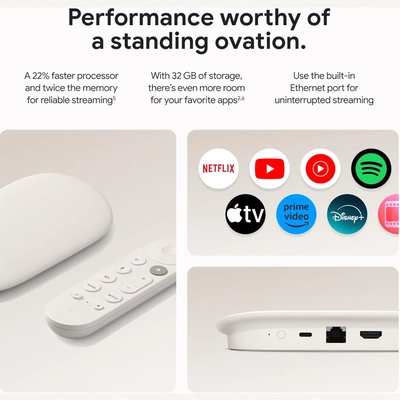 Google TV Streamer 4K - Fast Streaming Entertainment With Voice Search Remote-2