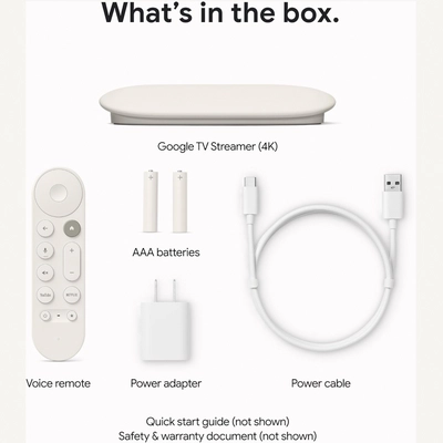 Google TV Streamer 4K - Fast Streaming Entertainment With Voice Search Remote-1