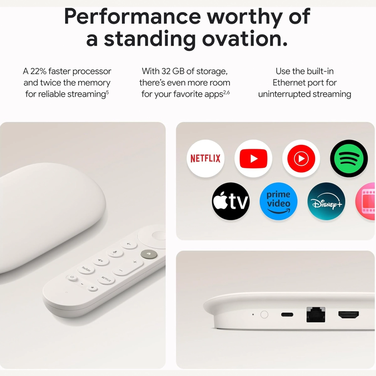 Google TV Streamer 4K - Fast Streaming Entertainment With Voice Search Remote-2-2