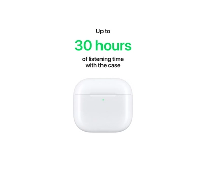 Apple AirPods 4 Wireless Earbuds, Bluetooth Headphones, Personalized Spatial Audio, Sweat and Water Resistant-2