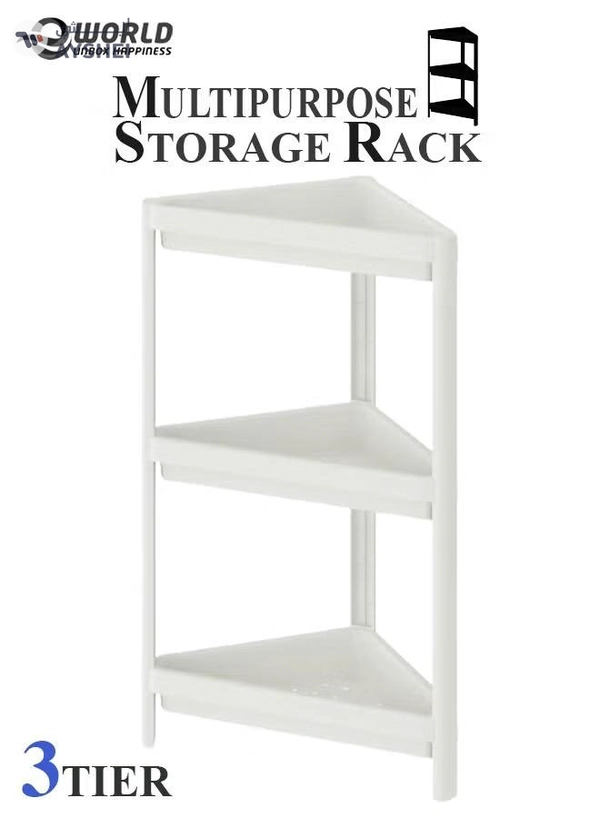Eworld Adjustable 3-tier Rack Organizer Extendable Shelf For Home Kitchen, Bathroom