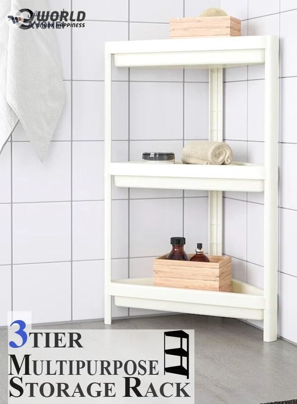 Eworld Adjustable 3-tier Rack Organizer Extendable Shelf For Home Kitchen, Bathroom
