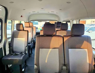 Toyota Hiace GL HIGHROOF / 13 SEATER / REAR CAMERA / 3.5L PETROL A/T / BLACK BUMPER / CODE# HPHRAB-12