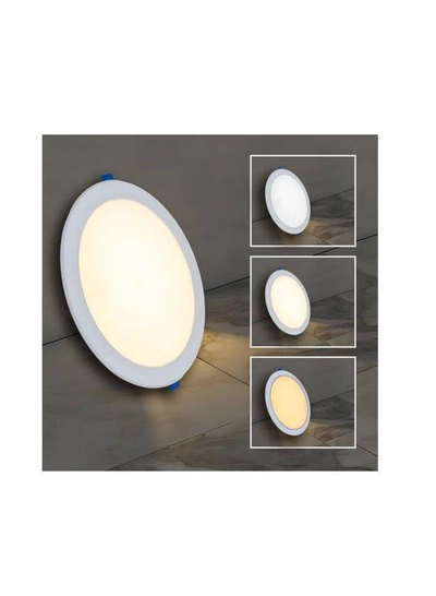 ABBASALI Ultra Slim 18w Round LED Panel Light Wall Mounted 8 Inch - White-1
