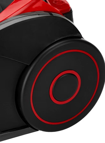 GEEPAS Cyclonic Vacuum Cleaner 1.5L Dust Bag Capacity, Lower Noise Design, Flexible Hose With handle Airflow Control, Pedal On/Off Switch, Automatic Cord Rewinder Function, Hepa Filtration System 1400 W GVC19024 Red Black-2