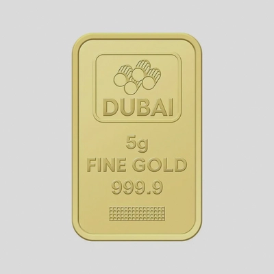 Dubai Gold 5 Grams Pure 999.9 Fine Gold Bar - Variable Design-0