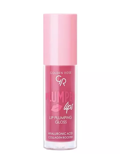 Golden Rose Plumped Lips Lip Plumping Gloss 211 Red Pink-0