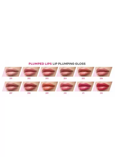 Golden Rose Plumped Lips Lip Plumping Gloss 211 Red Pink-1