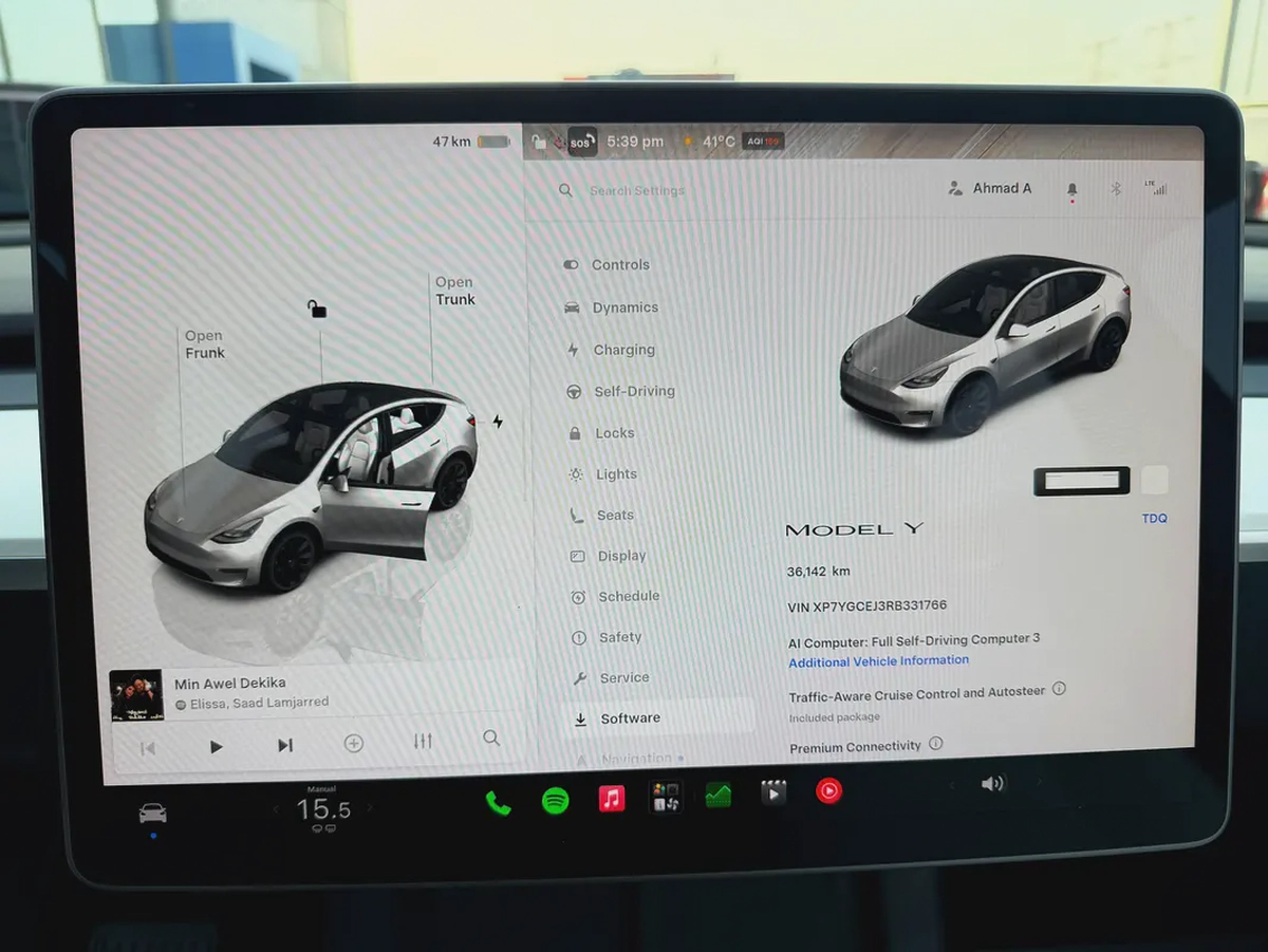 تسلا موديل واي ستاندرد ابيض / ابيض خليجي Tesla Model Y Standard 2024 GCC Specs-12-12