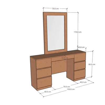 Dresser with Mirror, CD10-2