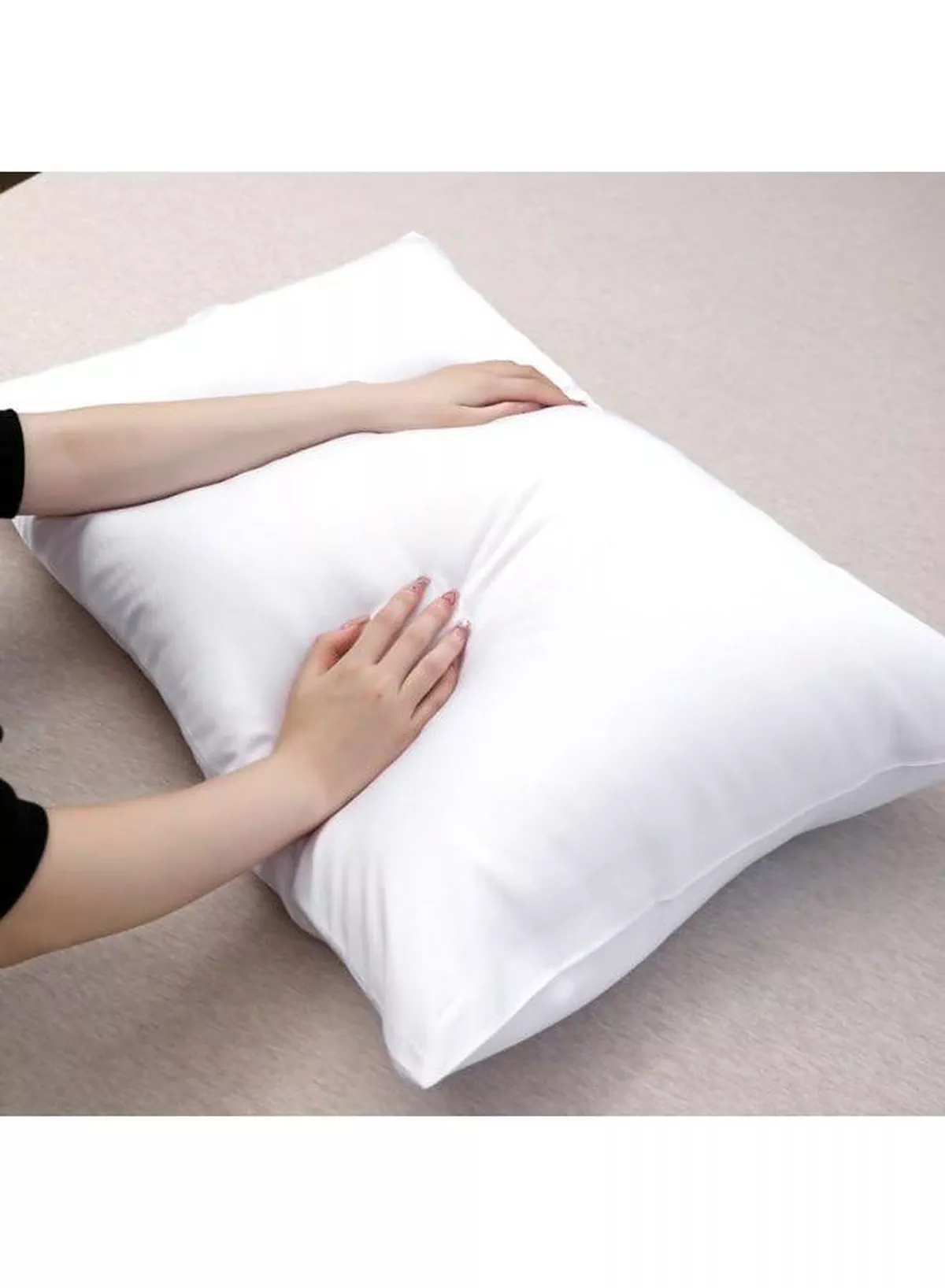 King Size Bed Pillow – Cooling Down Alternative Fill Pillow with 100% Cotton Cover, Soft & Supportive for Back, Side & Stomach Sleepers, 50x70 cm-2-2