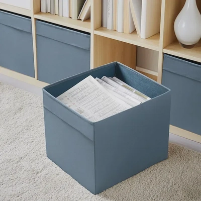DRÖNA Storage Box - Blue, 33x38x33 cm-2