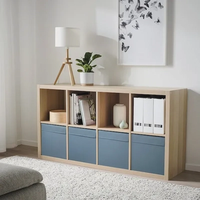DRÖNA Storage Box - Blue, 33x38x33 cm-3