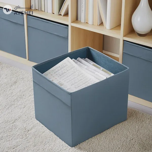 DRÖNA Storage Box - Blue, 33x38x33 cm