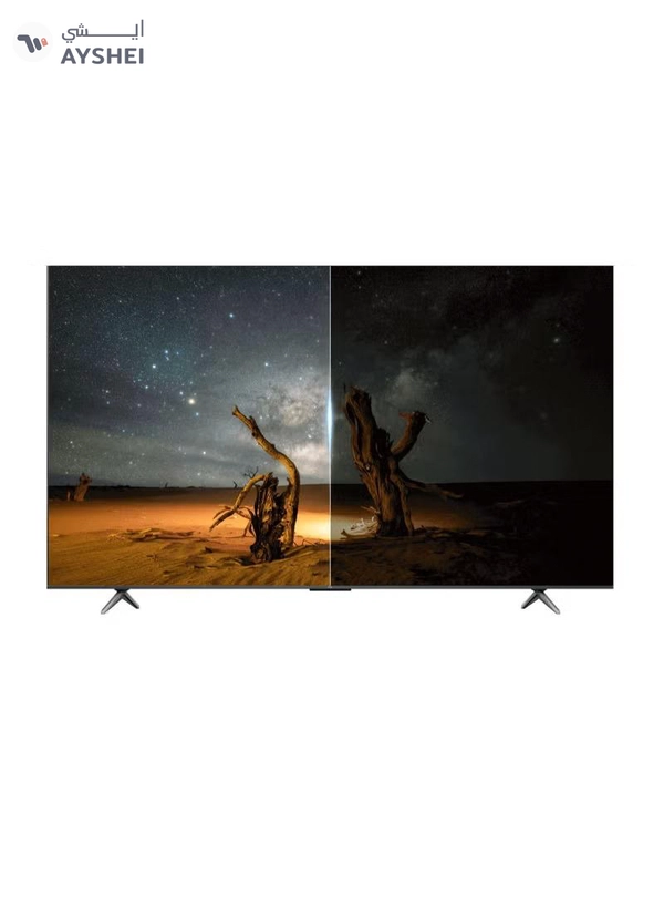 TCL 55 Inch P655 4K UHD Smart TV with AiPQ Processor, Dolby Audio, HDR 10, Dynamic Color Enhancement, Metallic Bezel-less & Google TV 55P655 Black