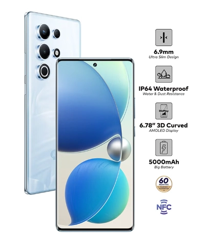 ITEL S25 Ultra Dual SIM Komodo Ocean 8+8GB RAM 256GB 4G - Middle East Version-2