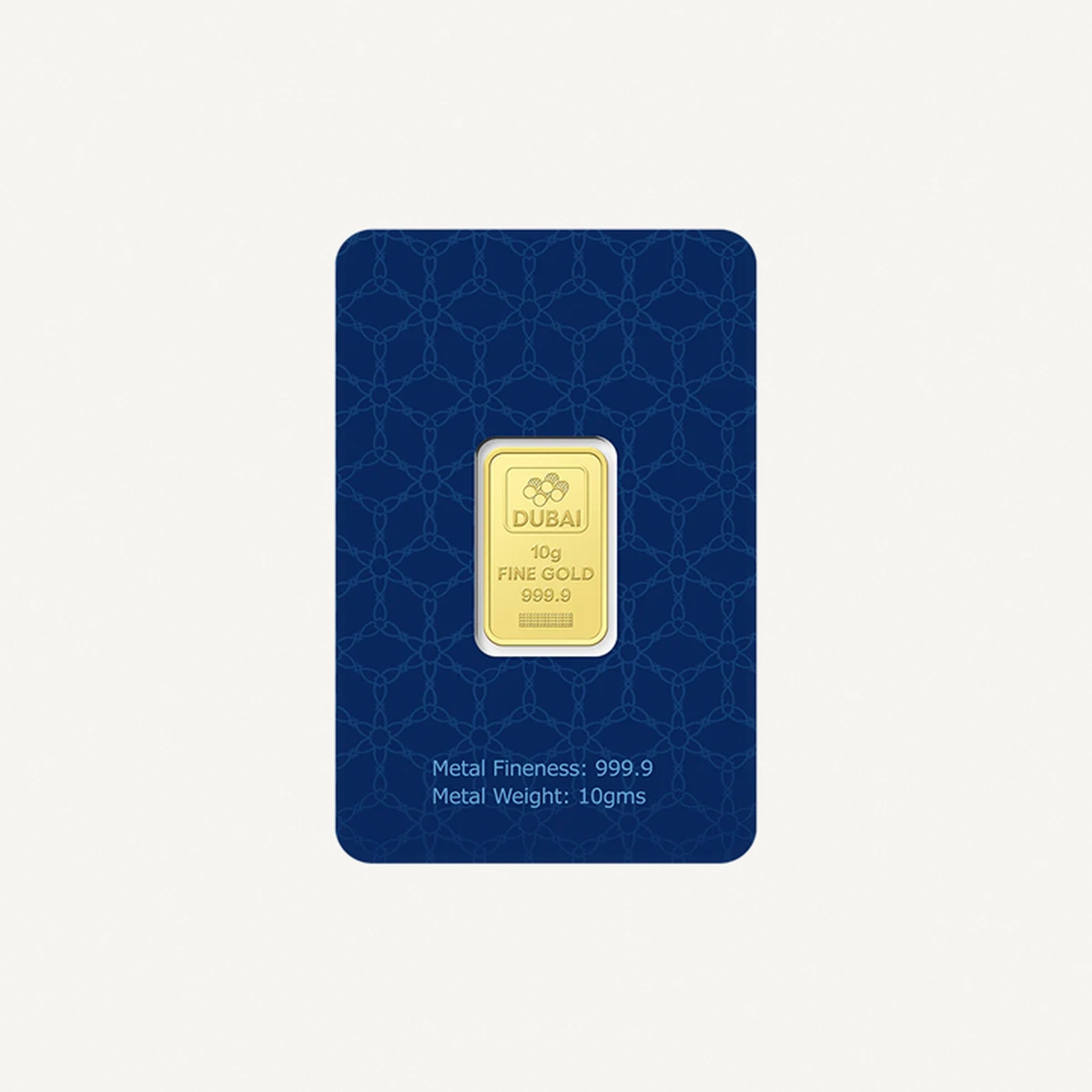 Dubai Gold 10 Grams Pure 999.9 Fine Gold Bar - Variable Design-1-1