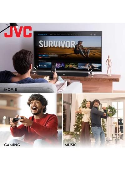 JVC 2.0CH Soundbar Plus Bluetooth, Usb, Fm Radio With 600W PMPO TH-N322B Black-5