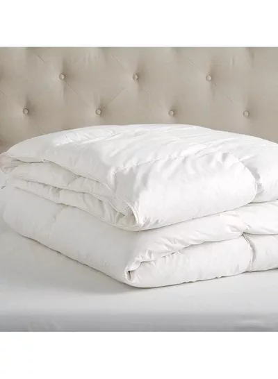 Cottage Style Microfiber Comforter Quilt, Ultra-Soft White Duvet for a Cozy Night's Sleep, Available in King (240x260 cm), Queen (220x240 cm), and Single (160x230 cm) Sizes-4