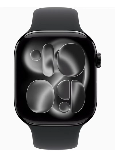 Apple Watch Series 11 GPS + Cellular 46mm (TDRA Version) Jet Black Aluminium Case With Black Sport Band - S/M-2
