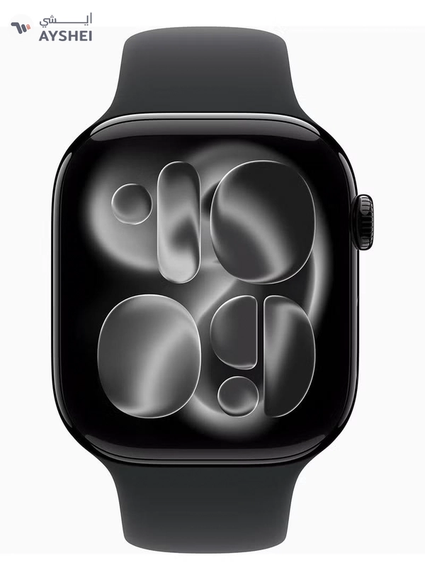 Apple Watch Series 11 GPS + Cellular 46mm (TDRA Version) Jet Black Aluminium Case With Black Sport Band - S/M