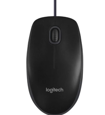 Logitech B100 Wired USB Mouse Black-0