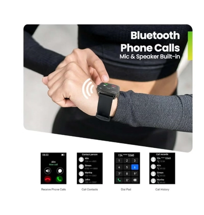Amazfit Pop 3s Ultra-large 1.96" HD AMOLED Display,Fashionable Curved & Metallic Design-2