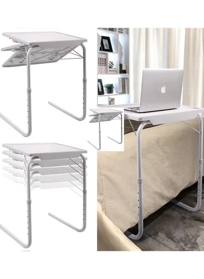 Table Mate Foldable Portable Adjustable Tray Table Laptop Desk Table Bed Office Mate Tv Dinner-0
