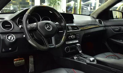 Mercedes Benz C63 AMG ( 2013 Model ) in Black Color GCC Specs-15