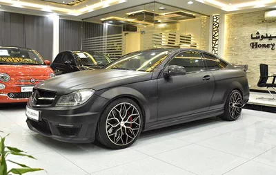 Mercedes Benz C63 AMG ( 2013 Model ) in Black Color GCC Specs-0