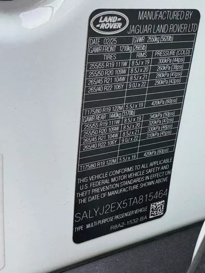 2026 Land Rover Range Rover Velar P250 SE | American Specs-5