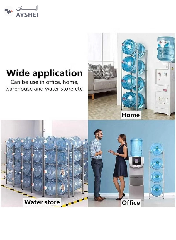 DubaiGallery 4-Tier Water Bottle Holder Cooler Jug Rack 5 Gallon 