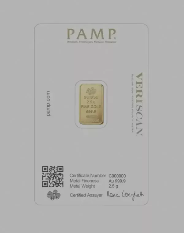 PAMP 24KT - 2.5g Suisse Pamp