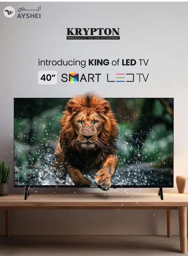 KRYPTON 40 Inch Frameless HD Smart LED TV With Remote Control