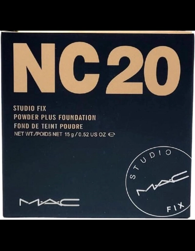 MAC Studio Fix Powder Plus Foundation NC20, Full Coverage, Matte Finish,, 15g/0.52 oz,-2