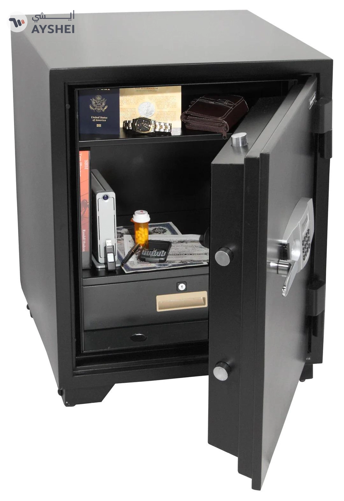Honeywell Fireproof Steel Safe, 173 Kgs, 97.4 Liters-2-2