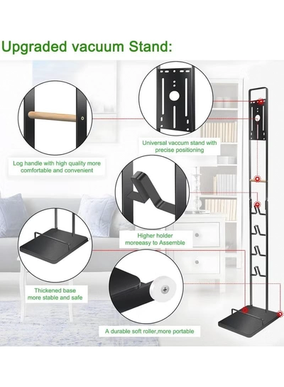 Eworld Premium Floor Docking Dyson Stand for Cordless Vacuum Cleaners with Wheels-1