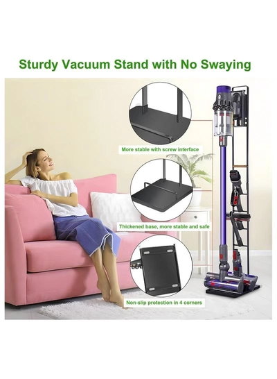 Eworld Premium Floor Docking Dyson Stand for Cordless Vacuum Cleaners with Wheels-4