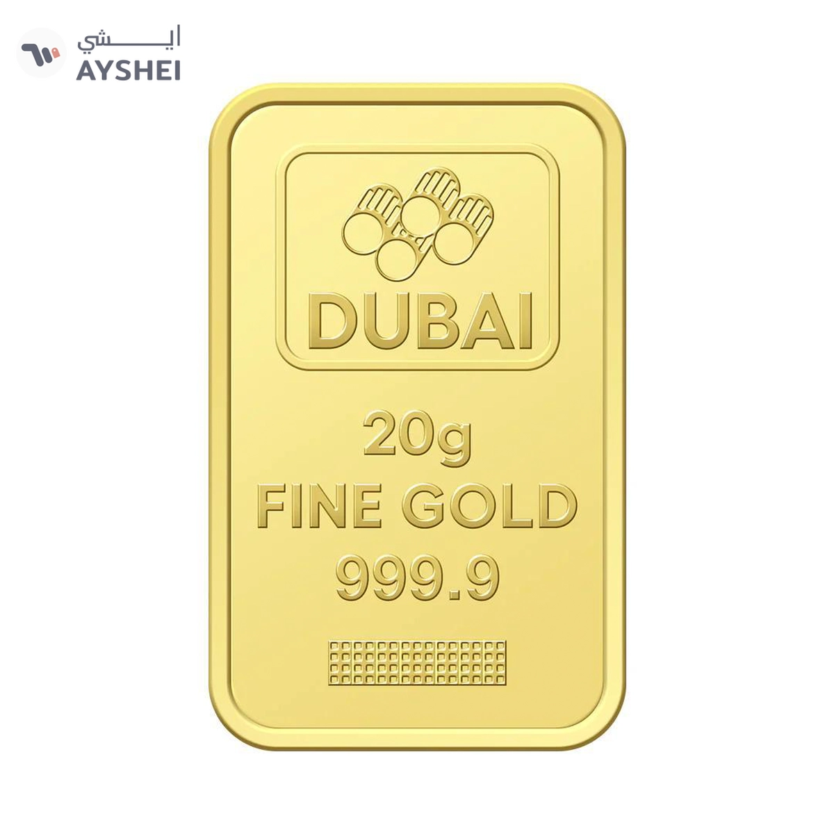 Dubai Gold 20 Grams Gold Bar 24KT-1-1