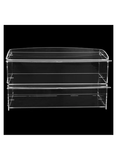 Eworld 2-Tier Clear Acrylic Display Cabinet -7