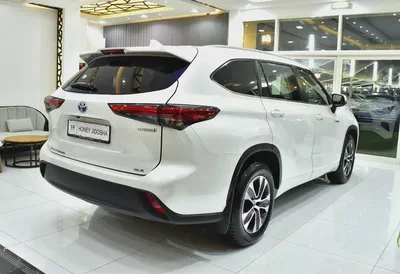 AED 2,181 EMi at 0% DP | Toyota Highlander Hybrid GLE ( 2023 Model ) in White Color GCC Specs-5