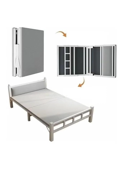 DubaiGallery Folding bed single bed home office lunch break bed simple bed wooden board bed portable bed -1