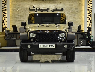 Jeep Wrangler Sport ( 2017 Model ) in Beige Color GCC Specs-9