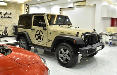 Jeep Wrangler Sport ( 2017 Model ) in Beige Color GCC Specs-11
