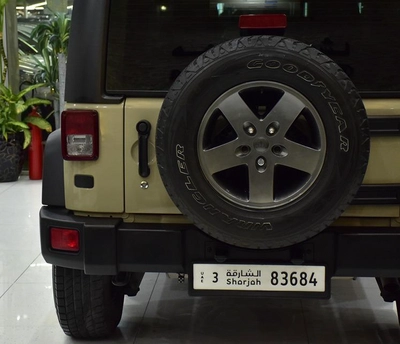 Jeep Wrangler Sport ( 2017 Model ) in Beige Color GCC Specs-3