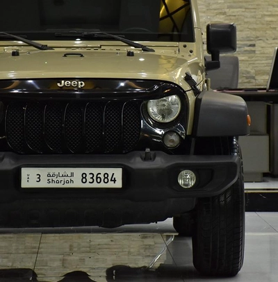 Jeep Wrangler Sport ( 2017 Model ) in Beige Color GCC Specs-10