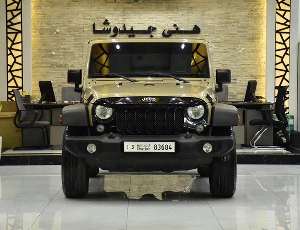 Jeep Wrangler Sport ( 2017 Model ) in Beige Color GCC Specs-9-9
