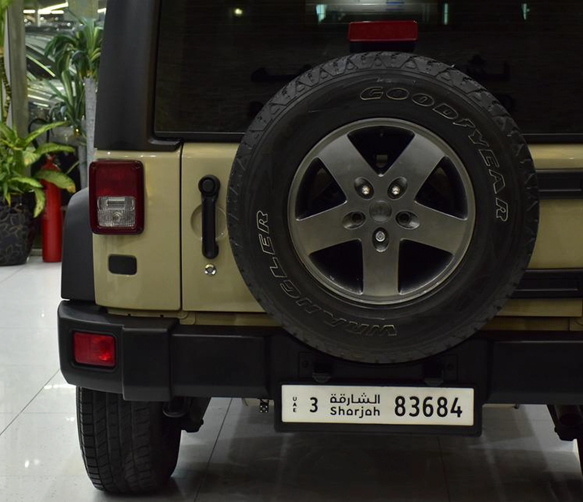 Jeep Wrangler Sport ( 2017 Model ) in Beige Color GCC Specs-3-3